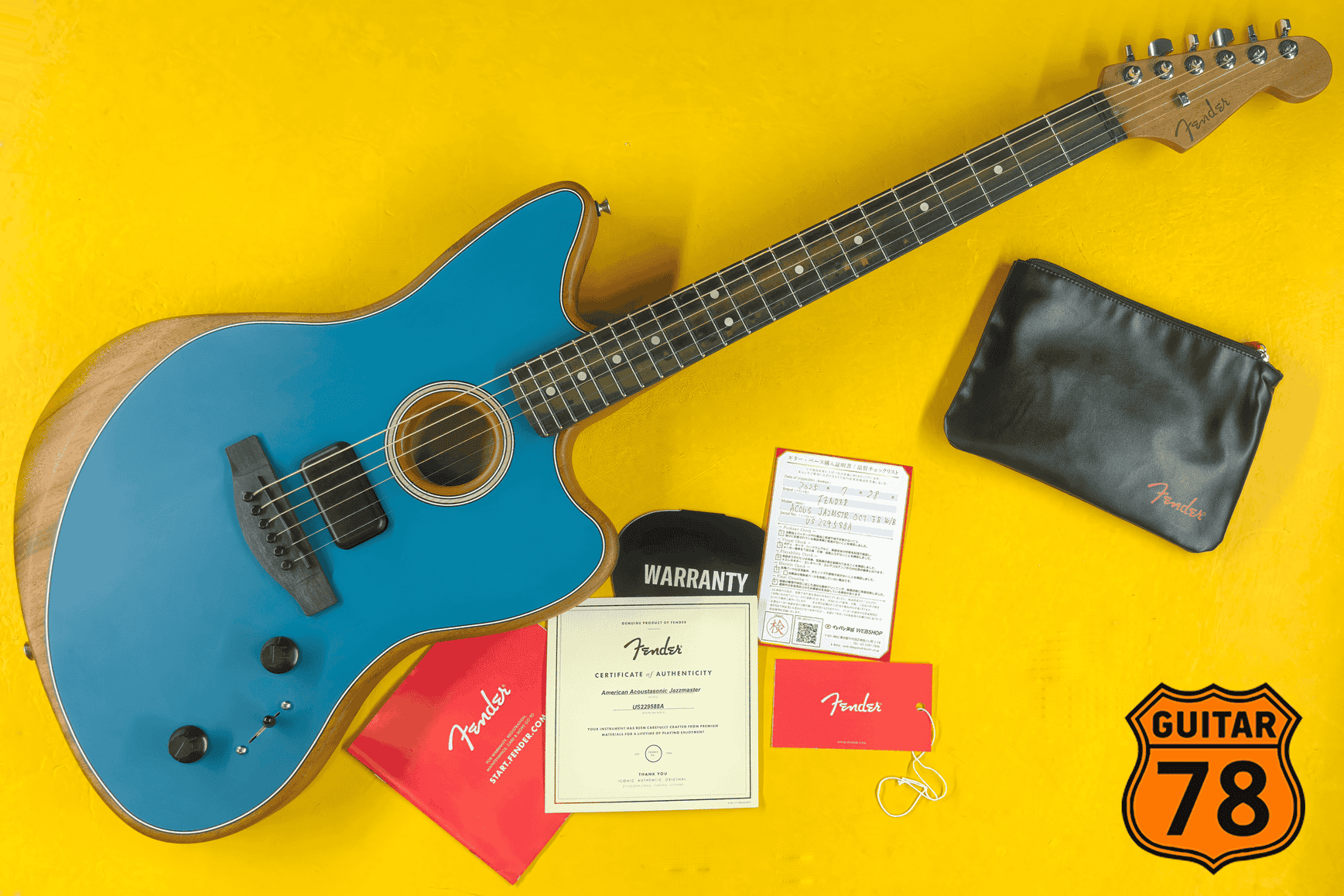Fender American Acoustasonic Jazzmaster Ocean Turquoise USA 2022