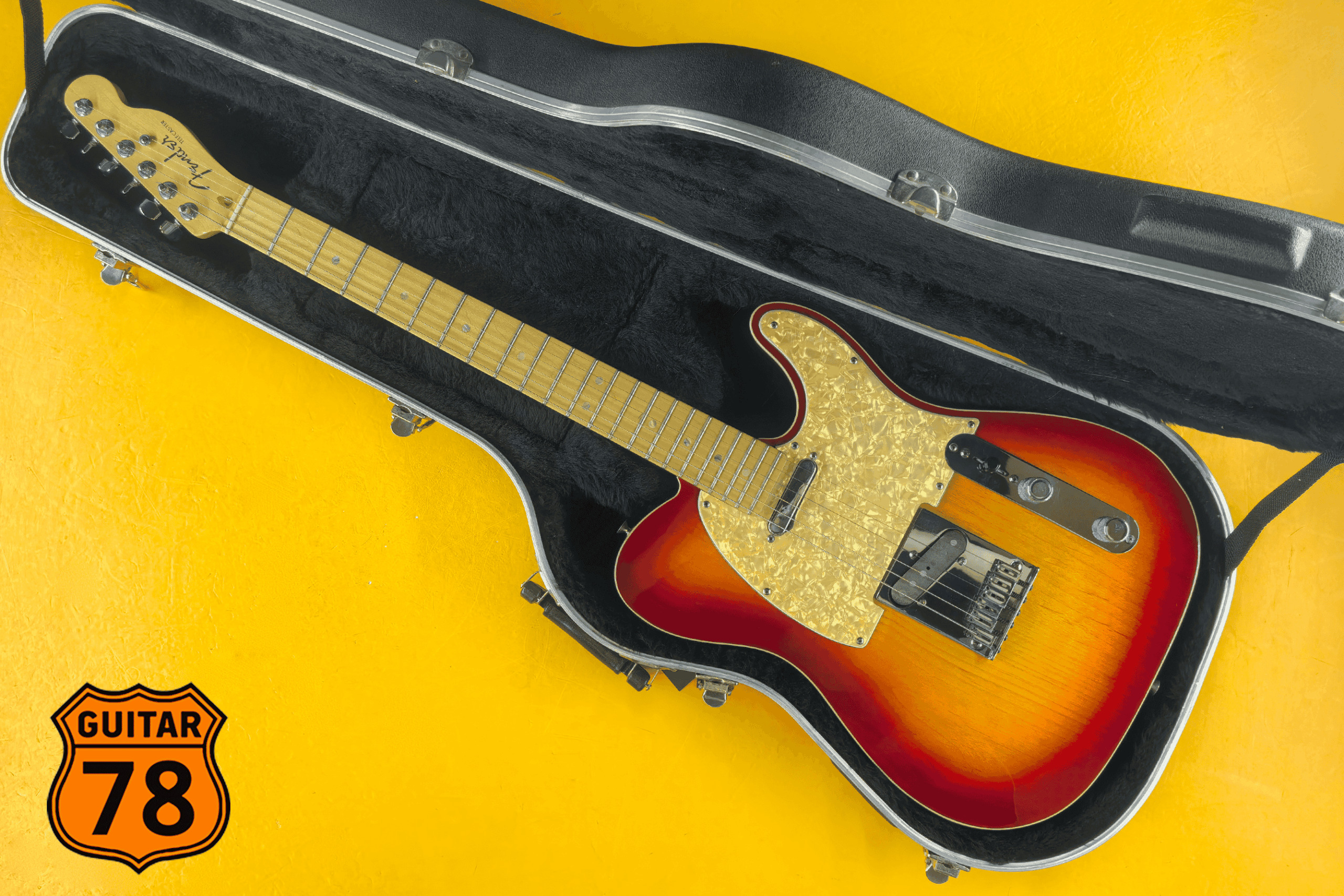 Fender American Deluxe Telecaster Aged Cherry Sunburst USA 2006. Lollar pickups.