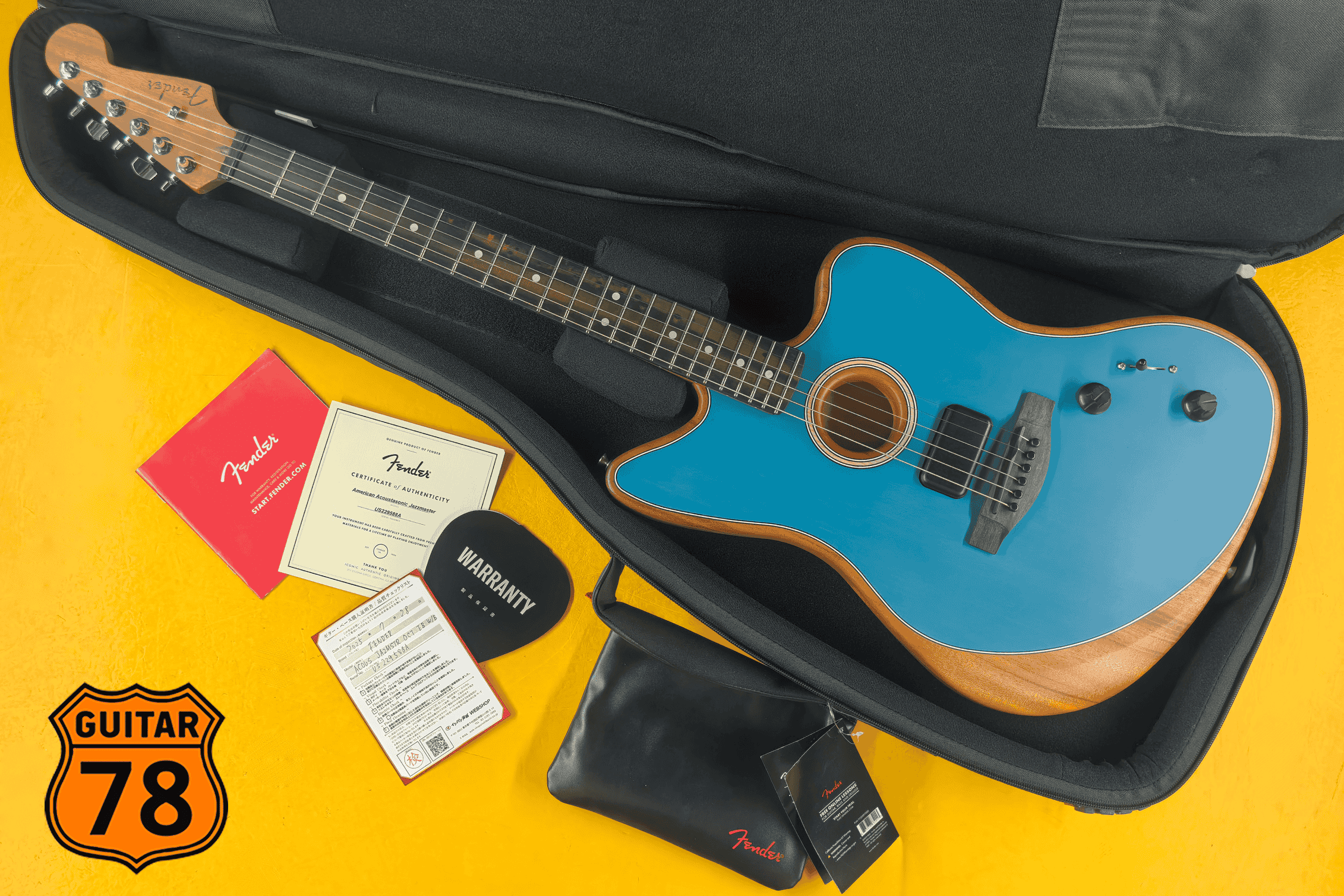 Fender American Acoustasonic Jazzmaster Ocean Turquoise USA 2022