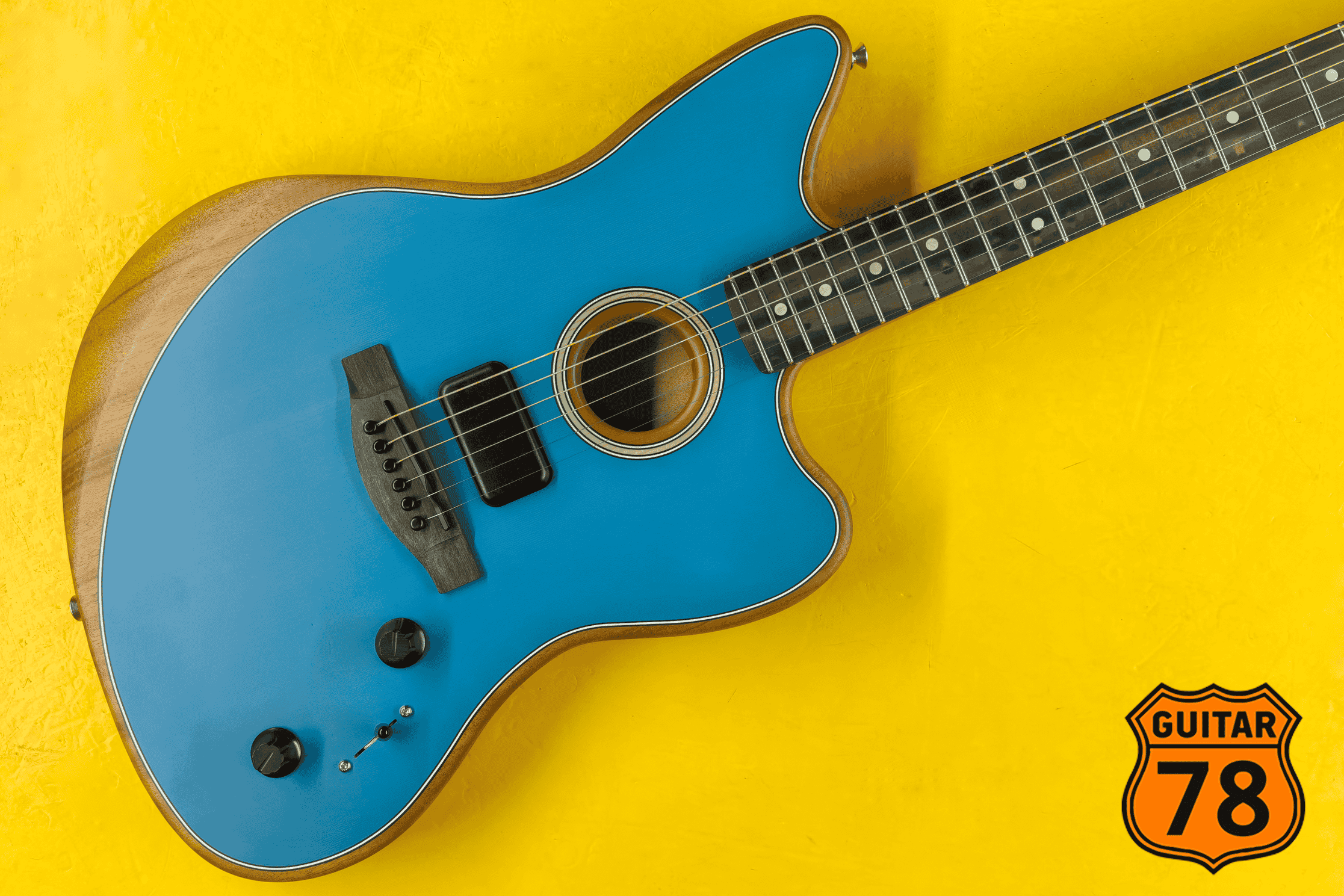 Fender American Acoustasonic Jazzmaster Ocean Turquoise USA 2022